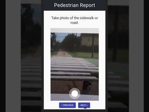 Pedestrian Report App – screenshot 1