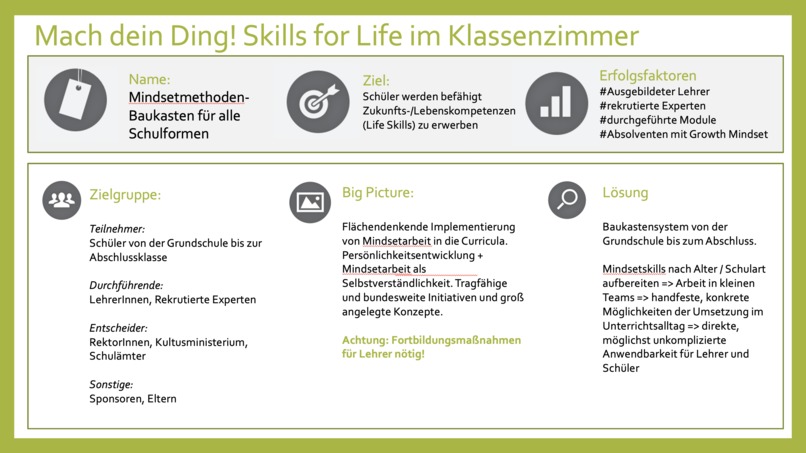 Mach dein Ding! Skills for Life im Klassenzimmer – screenshot 1