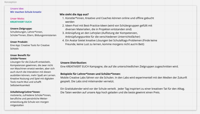 Unsere App: Creative Tools For Creative Schools – screenshot 1