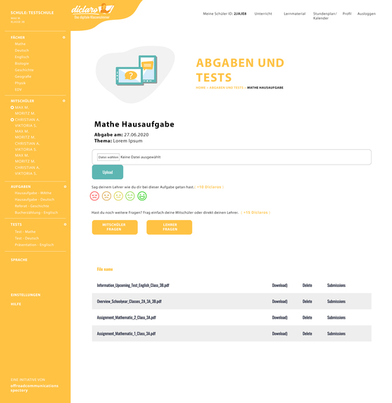 diclaro - the digital classroom – screenshot 6
