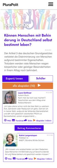 PluraPolit Schule – screenshot 4