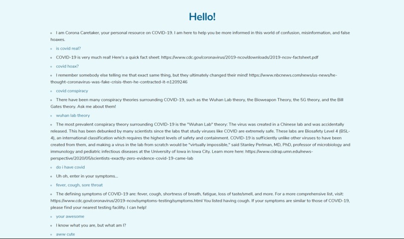 Corona Caretaker – screenshot 2