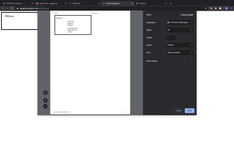 PPEPortal – screenshot 2