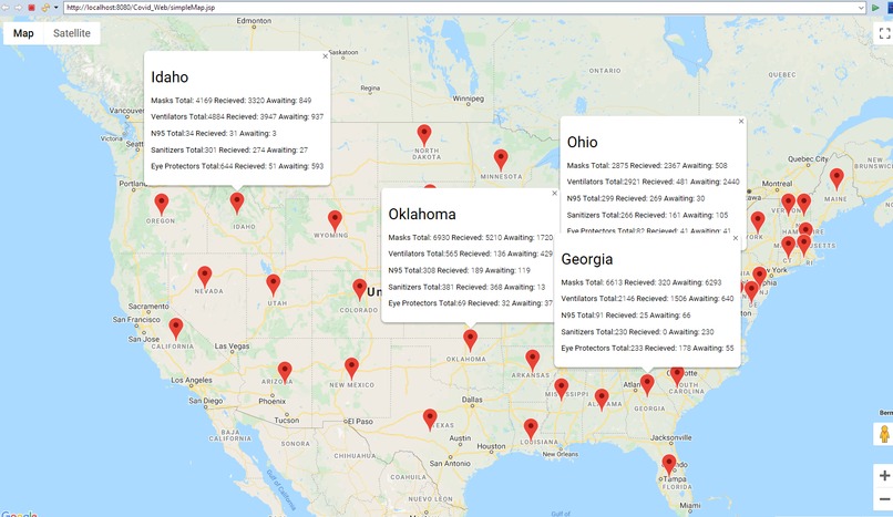 COVIDResourceManager – screenshot 1