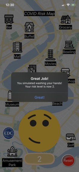 CovidRiskMap – screenshot 1