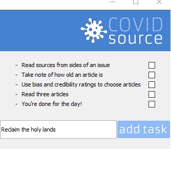 COVIDsource – screenshot 4