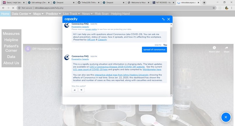 COVID-19 tracker – screenshot 3