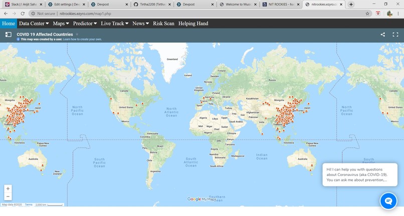 COVID-19 tracker – screenshot 4