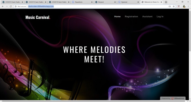 Event Registration Form – screenshot 1