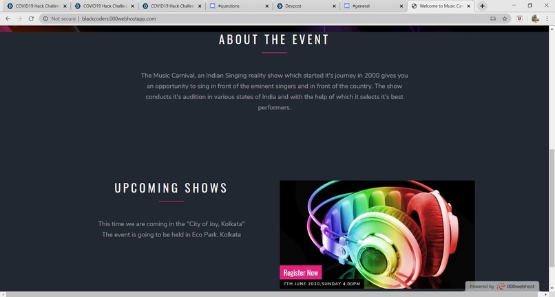 Event Registration Form – screenshot 2