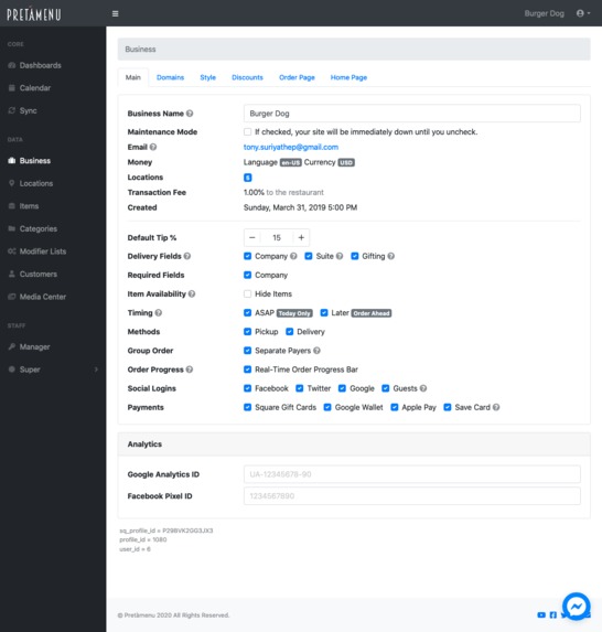 Pretamenu – screenshot 1