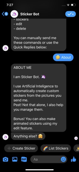 Sticker Bot - Chatbot for making, sharing user-made stickers – screenshot 11