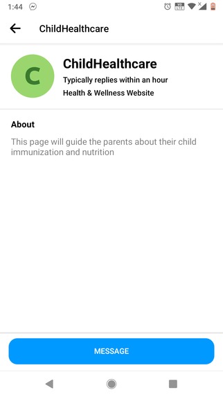 Child immunization and nutrition awareness Bot – screenshot 2