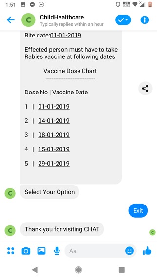Child immunization and nutrition awareness Bot – screenshot 5