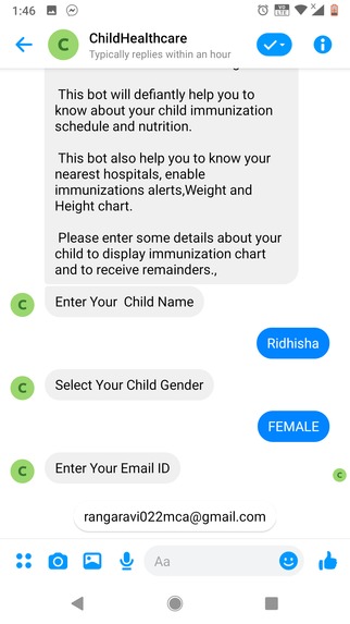 Child immunization and nutrition awareness Bot – screenshot 9