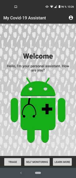 My Covid-19 assistant – screenshot 1