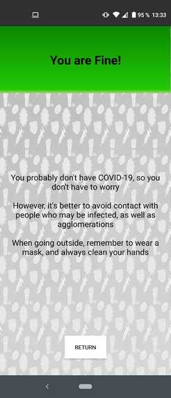 My Covid-19 assistant – screenshot 4