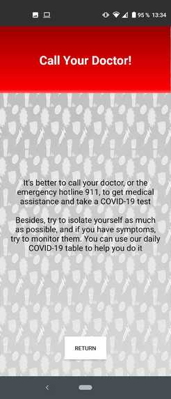 My Covid-19 assistant – screenshot 5