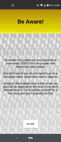 My Covid-19 assistant – screenshot 8