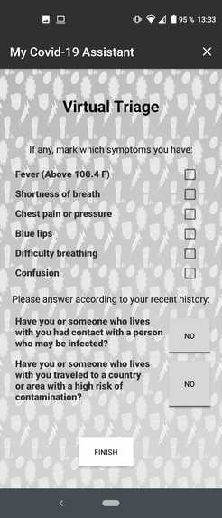 My Covid-19 assistant – screenshot 3