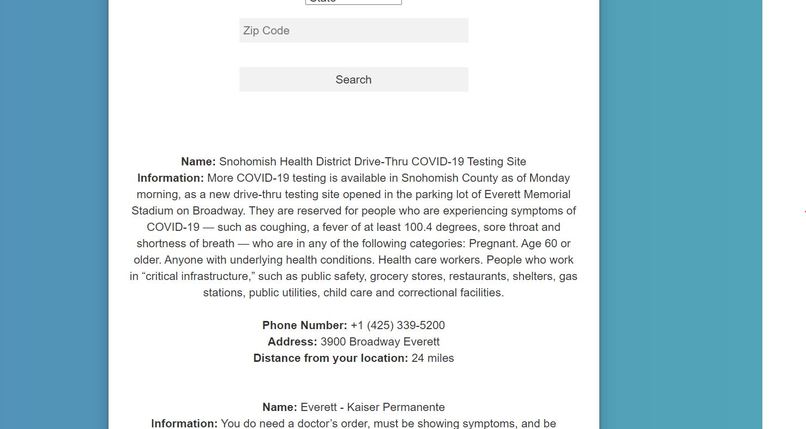 COVID-Testing-Locations – screenshot 3