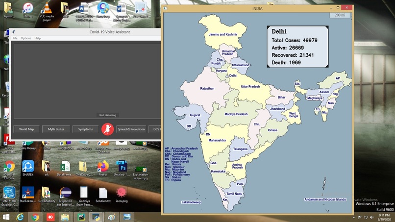 Covid-19 Voice Assistant System – screenshot 3