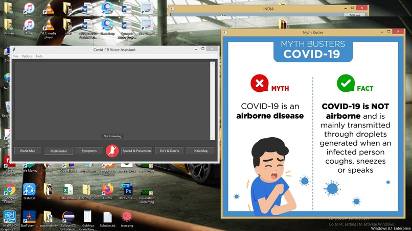 Covid-19 Voice Assistant System – screenshot 4