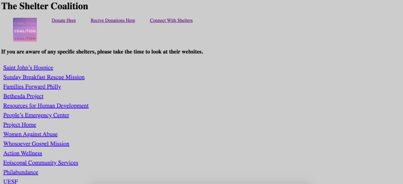 The Shelter Coalition – screenshot 2