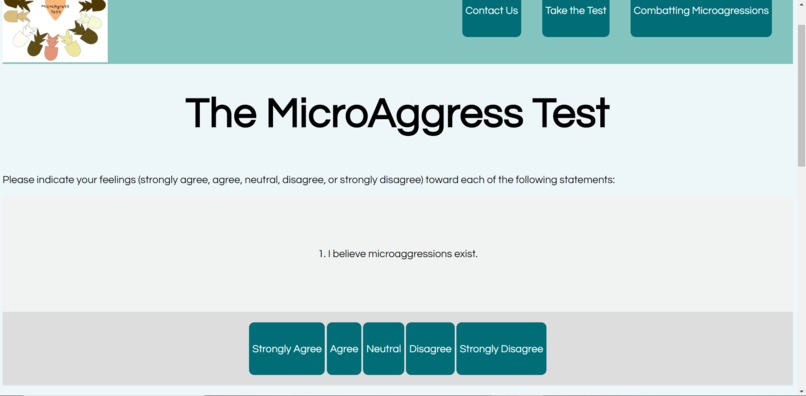 The MicroAgress Test – screenshot 4
