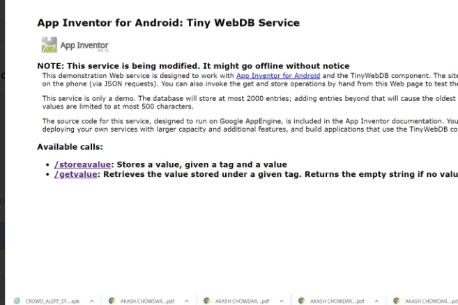 Covid-19 crowd alert system – screenshot 2