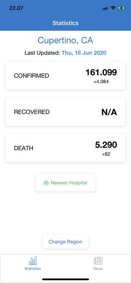 COVID-19 US – screenshot 2