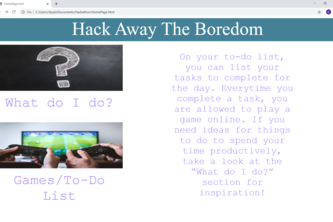 Hack Away The Boredom