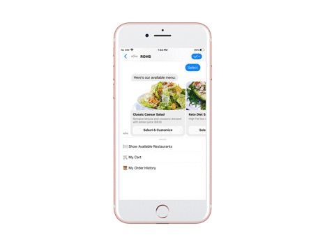 ROMS - Messenger Ordering for Restaurants – screenshot 1