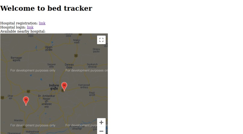 Bed tracker – screenshot 2