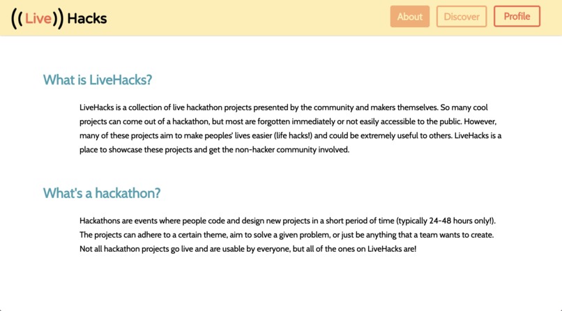 LiveHacks – screenshot 3