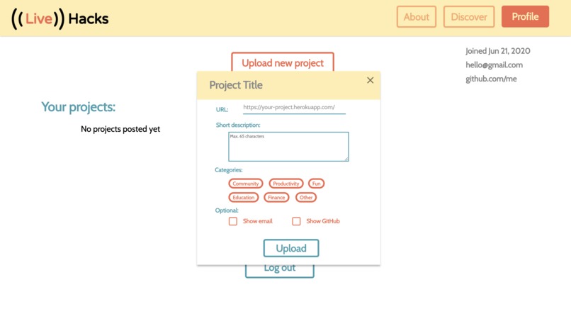 LiveHacks – screenshot 5