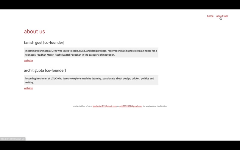 taar – screenshot 1