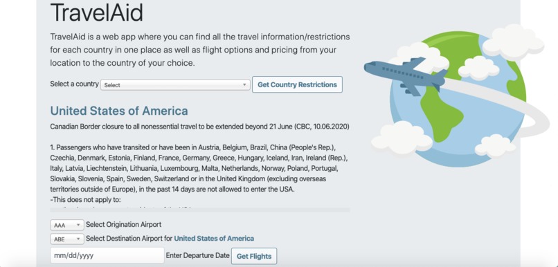 TravelAid – screenshot 2