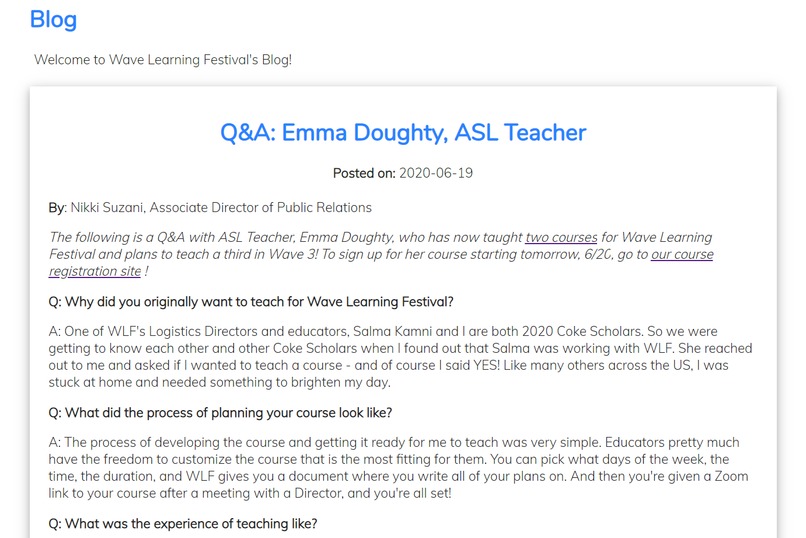 Wave Learning Festival – screenshot 1