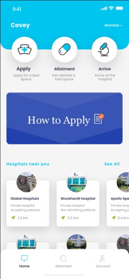 COVID-19 Bed Tracker – screenshot 1