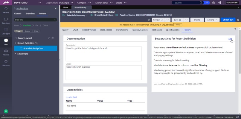 Pega Peer Review Component – screenshot 3