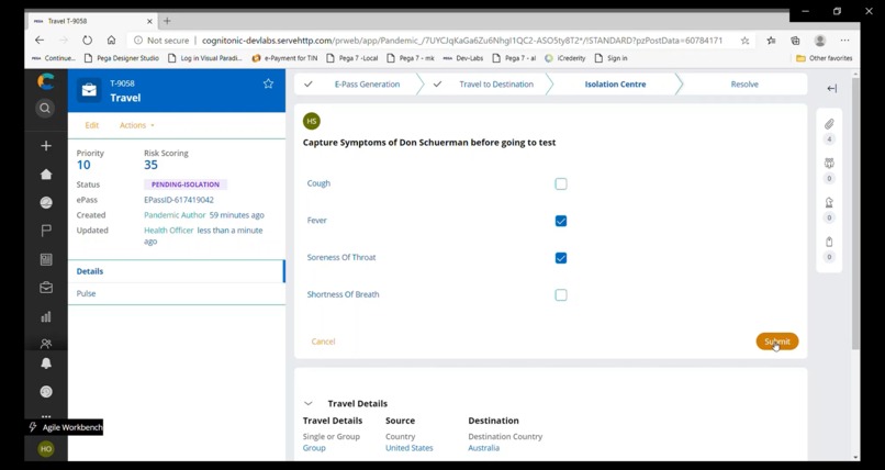 Cognitonic Travel Bubble Management System – screenshot 5