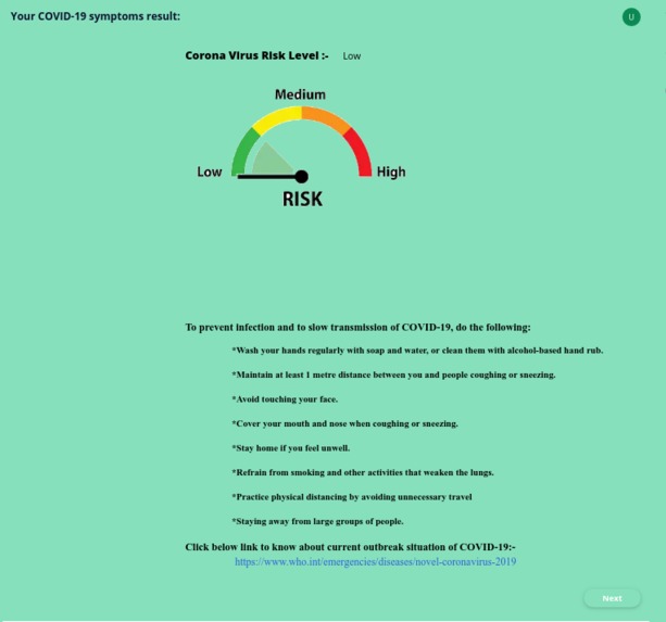 COVID-19 Self Checker – screenshot 5