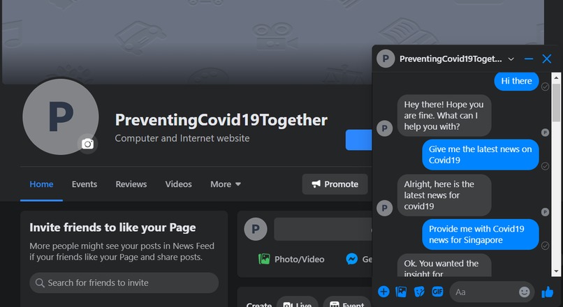 PreventingCovid19Together – screenshot 1