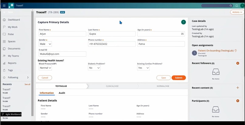 TraceIT – screenshot 2