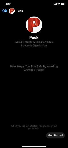 Peek Chatbot – screenshot 1