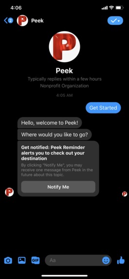 Peek Chatbot – screenshot 2