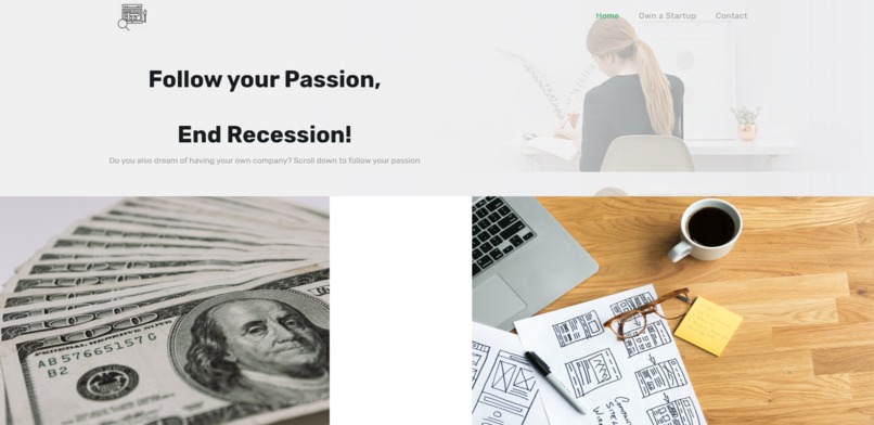 Follow your Passion, End Recession! – screenshot 1