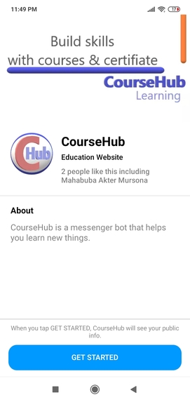  CourseHub: Online Courses With Certificates Bot – screenshot 1