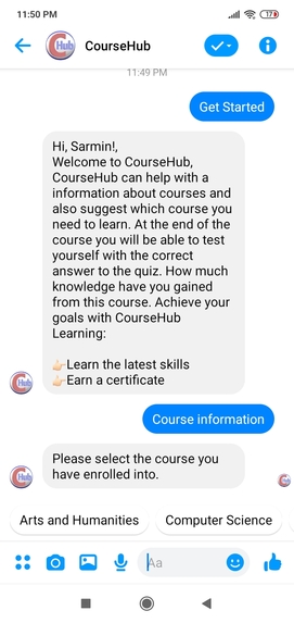  CourseHub: Online Courses With Certificates Bot – screenshot 2